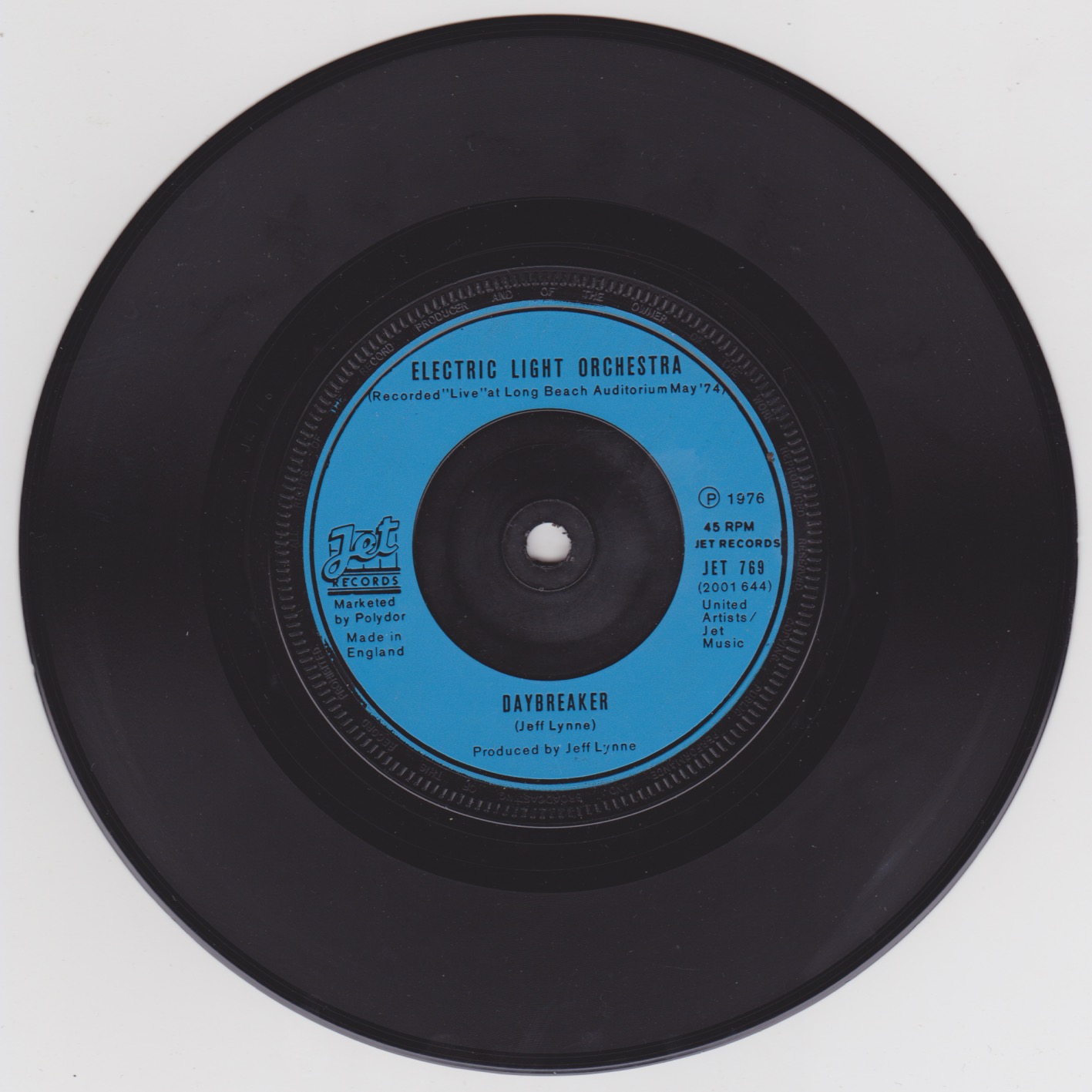 Electric Light Orchestra Nightrider 7 inch